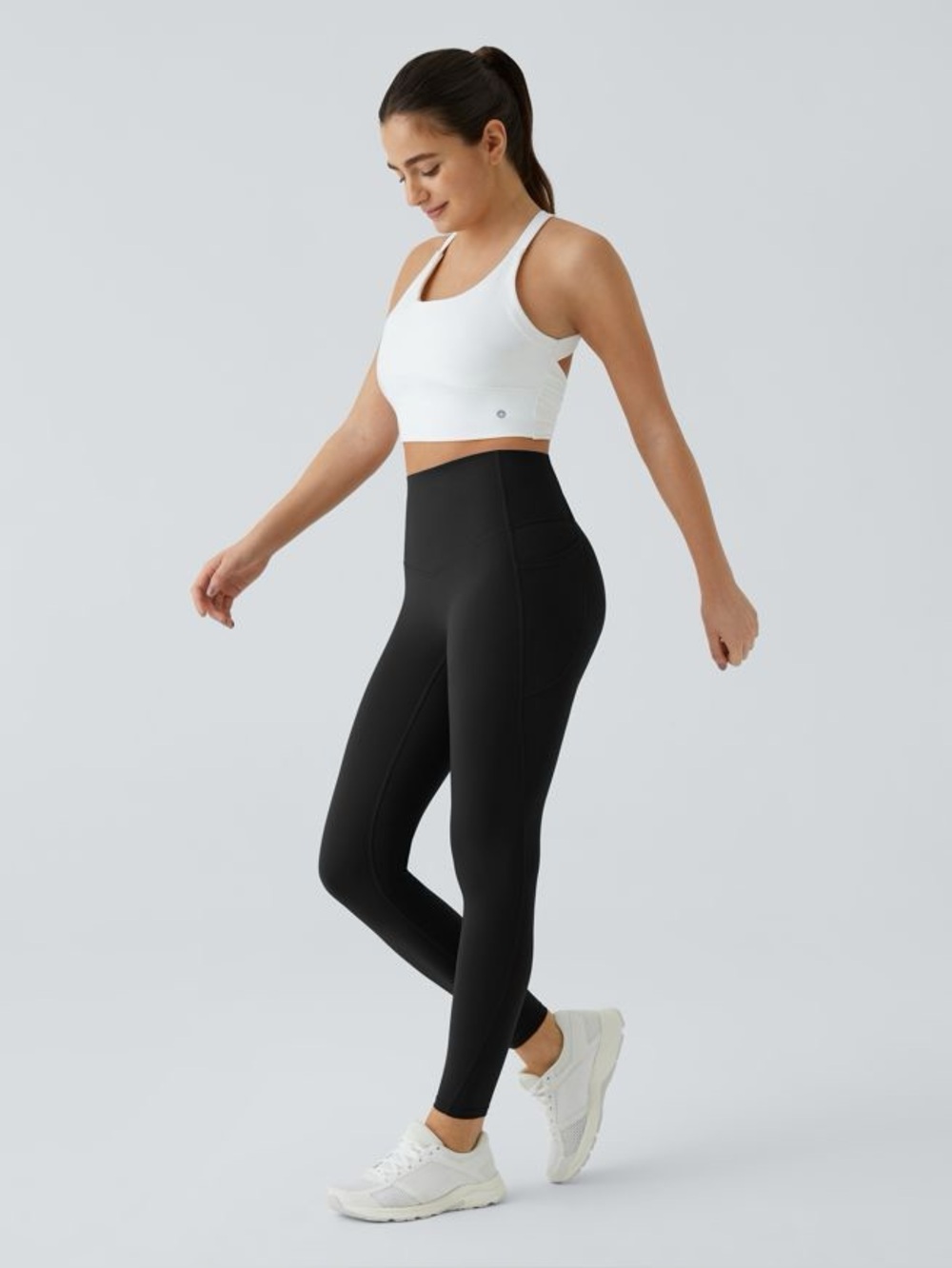 Halara UltraSculpt Black High Waisted Tummy Control Leggings Medium - Picture 7 of 10